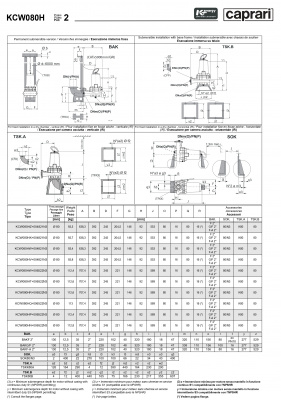 Погружные канализационные элктронасосы Caprari KCW080H Погружные канализационные элктронасосы Caprari KCW080H