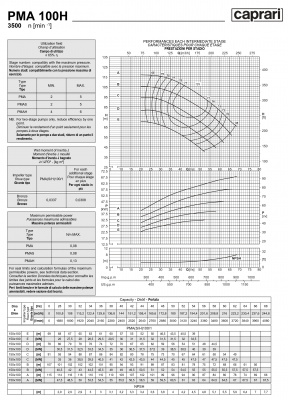 Горизонтальные многоступенчатые насосы высокого давления Caprari PMA 100H 3500 Горизонтальные многоступенчатые насосы высокого давления Caprari PMA 100H 3500
