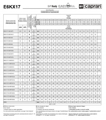 Скважинные насосы Caprari E6KX17 из нержавеющей стали Скважинные насосы Caprari E6KX17 из нержавеющей стали