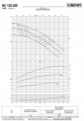 Одноступенчатые горизонтальные центробежные насосы Caprari NC 125-200 1450 Одноступенчатые горизонтальные центробежные насосы Caprari NC 125-200 1450