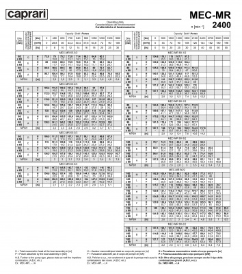 Горизонтальные многоступенчатые насосы Caprari MEC-MR 2400 Горизонтальные многоступенчатые насосы Caprari MEC-MR 2400