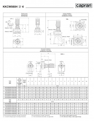 Сухая установка фекального насоса Caprari K-KOMPACT 4 DN 80 KKCW080H Сухая установка фекального насоса Caprari K-KOMPACT 4 DN 80 KKCW080H