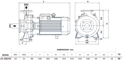 Центробежный насос Purity PSTG-R5 32-250/55