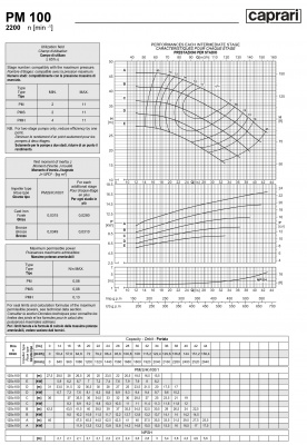 Горизонтальные многоступенчатые насосы высокого давления Caprari PM 100 2200 Горизонтальные многоступенчатые насосы высокого давления Caprari PM 100 2200