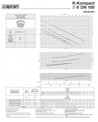 Сухая установка фекального насоса Caprari K-KOMPACT 6 DN 100 KKCM100H Сухая установка фекального насоса Caprari K-KOMPACT 6 DN 100 KKCM100H