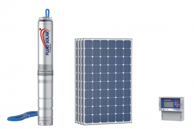 Скважинный 4-х дюймовый насос Pedrollo FLUID SOLAR 4/8 с солнечными панелями питания Скважинный 4-х дюймовый насос Pedrollo FLUID SOLAR 4/8 с солнечными панелями питания
