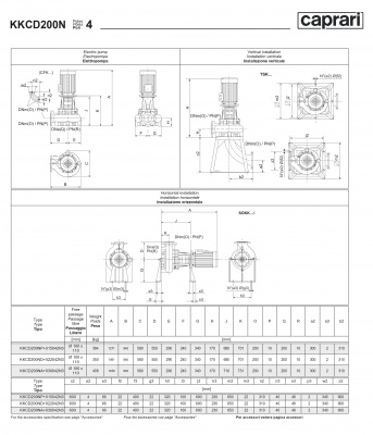 Сухая установка фекального насоса Caprari K-KOMPACT 4 DN 200 KKCD200N Сухая установка фекального насоса Caprari K-KOMPACT 4 DN 200 KKCD200N