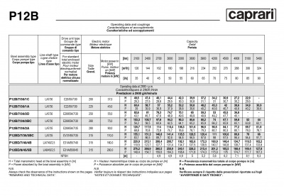 Вертикальные полупогружные насосы Caprari P12B Вертикальные полупогружные насосы Caprari P12B