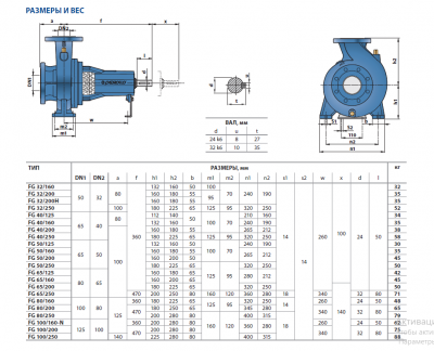 Консольно-моноблочная насосная часть для перекачивания чистой воды Pedrollo FG2-32/250C Консольно-моноблочная насосная часть для перекачивания чистой воды Pedrollo FG2-32/250C