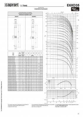 Скважинные насосы Caprari для воды с большим содержанием песка DESERT ENERGY E6XD35 Скважинные насосы Caprari для воды с большим содержанием песка DESERT ENERGY E6XD35