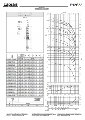 Скважинные насосы Caprari E12S58 из чугуна Скважинные насосы Caprari E12S58 из чугуна
