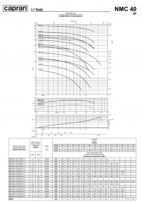 Поверхностные одноступенчатые консольно-моноблочные насосы Caprari NMC 40 2P Поверхностные одноступенчатые консольно-моноблочные насосы Caprari NMC 40 2P