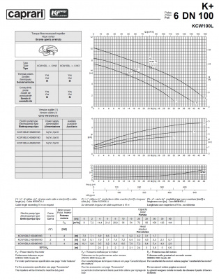 Погружные канализационные элктронасосы Caprari KCW100L Погружные канализационные элктронасосы Caprari KCW100L