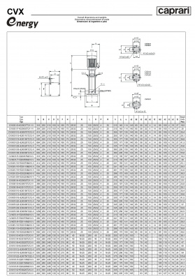 Вертикальные многоступенчатые насосы Caprari CVX 031 из нержавеющей стали Вертикальные многоступенчатые насосы Caprari CVX 031 из нержавеющей стали