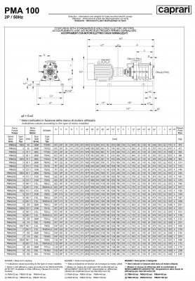 Горизонтальные многоступенчатые насосы высокого давления Caprari PMA 100H 3500 Горизонтальные многоступенчатые насосы высокого давления Caprari PMA 100H 3500