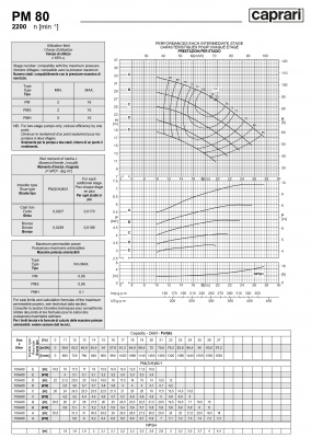 Горизонтальные многоступенчатые насосы высокого давления Caprari PM 80 2200 Горизонтальные многоступенчатые насосы высокого давления Caprari PM 80 2200